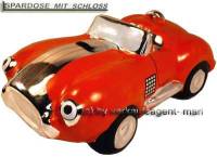 Spardose Auto Cabrio neu orange Keramik Schloss Neu Ma�e ca.: L= 20cm ! Sonderverkauf ! 398b - Bild vergr��ern 