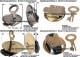 Spardosenschloss Set 5: 39+42mm Schl�sser 2 St�ck Ma�e �= 39+42mm