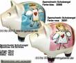 Sparschwein Schutzengel Keramik Farbvariante ausw&auml;hlen mit Spardosenschloss Ma&szlig;e ca.: L= 16cm