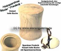 Holzspardose Model Frederik helle Buche mit Spardosenschloss & Schlssel Mae ca.: H= 10 cm - Bild vergrern 