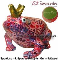 Spardose Spartier Frosch Max rosa Keramik Marke Pomme Pidou Mae ca.: L= 18 cm - Bild vergrern 