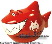 Spardose Spartier 3D Design Hai-Score Keramik Marke KCG Ma�e ca.: L= 14,5 cm - Bild vergr��ern 