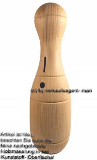 Spardose Kegel beige Kegelspardose mit Spardosenschloss und Spardosenschlssel Mae ca.: H= 33 cm - Bild vergrern 