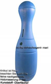 Spardose Kegel blau Kegelspardose mit Spardosenschloss und Spardosenschlssel Mae ca.: H= 33 cm - Bild vergrern 