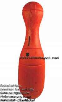 Spardose Kegel rot Kegelspardose mit Spardosenschloss und Spardosenschl�ssel Ma�e ca.: H= 33 cm - Bild vergr��ern 
