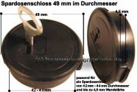 Spardosenschloss 49mm 1 Stck Mae: = 49 mm - Bild vergrern 