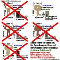 Spardosenschlssel 2: 5x Stck Metall- Spardosenschlssel - Bild vergrern 