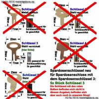 Spardosenschlssel 3: 5x Stck Metall- Spardosenschlssel - Bild vergrern 