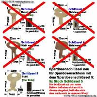 Spardosenschlssel 5: 5x Stck Metall- Spardosenschlssel - Bild vergrern 