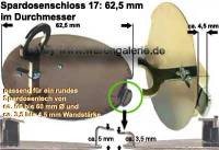 Spardosenschloss 17: 62,5mm 1 Stck Mae: = 62,5 mm - Bild vergrern 