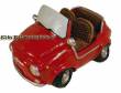 Auto Cabrio rot Spardose aus Kunststein mit Spardosenverschluss Ma&szlig;e ca.: L= 15 cm