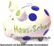 Sparschwein 3D Design Haus-Schwein weiß Keramik Marke KCG Maße ca.: L= 12,5 cm