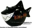 Spardose Spartier 3D Design Bike-Hai Keramik Marke KCG Maße ca.: L= 14,5 cm