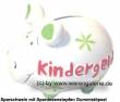 Sparschwein 3D Design Kindergeld weiß Keramik Marke KCG Maße ca.: L= 12,5 cm