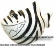 Spardose Spartier Design Zebra-Hai Keramik Marke KCG Maße ca.: L= 14,5 cm