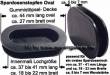 Spardosenstopfen Spardosenst&ouml;psel Oval 44mm 1 St&uuml;ck Ma&szlig;e: Oval 44 mm lang und 27 mm breit