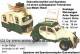 Spardose Deko Nostalgie Wohnwagen- Gepann dunkelgrn wei Metall Gummistopfen Mae ca.: L= 40 cm
