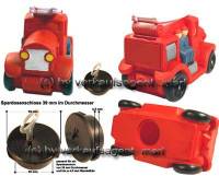 Spardose Feuerwehr Auto mit Spardosenschloss und Metall- Spardosenschlssel Mae ca.: L= 17,5 cm - Bild vergrern 
