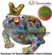 Spardose Spartier Frosch Max hellblau Keramik Marke Pomme Pidou Mae ca.: L= 18 cm