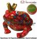 Spardose Spartier Frosch Max rot Keramik Marke Pomme Pidou Mae ca.: L= 18 cm