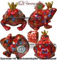 Spardose Spartier Frosch Max rot Keramik Marke Pomme Pidou Mae ca.: L= 18 cm - Bild vergrern 