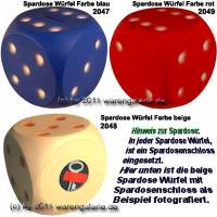 Spardose W�rfel Farbvariante ausw�hlen mit Spardosenschloss und Schl�ssel Ma�e ca.: L= 11 cm - Bild vergr��ern 