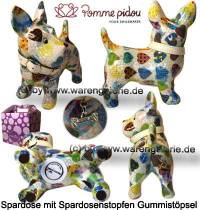 Spardose Spartier Hund Bommer wei Keramik Marke Pomme Pidou Mae ca.: L= 17,5 cm - Bild vergrern 