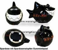 Spardose Spartier 3D Design Bike-Hai Keramik Marke KCG Mae ca.: L= 14,5 cm - Bild vergrern 