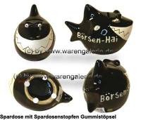 Spardose Spartier 3D Design B�rsen-Hai Keramik Marke KCG Ma�e ca.: L= 14,5 cm - Bild vergr��ern 