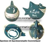 Spardose Spartier 3D Design Finanzhai Keramik Marke KCG Ma�e ca.: L= 14,5 cm  - Bild vergr��ern 