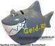 Spardose Spartier 3D Design Geld-Hai Keramik Marke KCG Mae ca.: L= 14,5 cm 