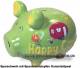 Sparschwein 3D Design Happy Camper hellgr�n mittelgro� Keramik Marke KCG Ma�e ca.: L= 17 cm