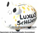Sparschwein 3D Design Luxus Schwein weiß klein Keramik Marke KCG Maße ca.: L= 12,5 cm