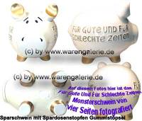 Sparschwein 3D Design Fr Gute Und Fr..... wei Marke KCG Gre whlen Mae ca.: L= 17 cm bis 34 cm - Bild vergrern 