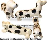 Spardose Spardackel weiss - Fuball - Frauen - Alkohol - Keramik Marke KCG Mae ca.: L= 29 cm - Bild vergrern 