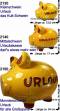 Sparschwein 3D Design Urlaub gelb Keramik Marke KCG Gre whlen Mae ca.: L= 12,5 cm bis 34 cm