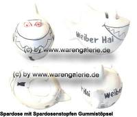 Spardose Spartier 3D Design Weiber Hai Keramik Marke KCG Mae ca.: L= 14,5 cm  - Bild vergrern 
