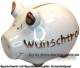 Sparschwein 3D Design Wunschtraum wei Goldedition Keramik Marke KCG Mae ca.: L= 12,5 cm