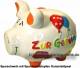 Sparschwein 3D Design Zur Geburt wei mittelgro Keramik Marke KCG Mae ca.: L= 17 cm