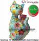 Spardose Spartier Katze Caramel hellblau Keramik Marke Pomme Pidou Mae ca.: H= 22 cm