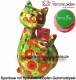 Spardose Spartier Katze Caramel grn Keramik Marke Pomme Pidou Mae ca.: H= 22 cm