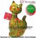 Spardose Spartier Katze Caramel hellgrn Keramik Marke Pomme Pidou Mae ca.: H= 22 cm