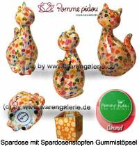 Spardose Spartier Katze Caramel rosa Keramik Marke Pomme Pidou Mae ca.: H= 22 cm - Bild vergrern 