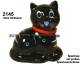 Spardose Katze Katy schwarz mit Spardosenschloss und Spardosenschlssel Mae ca.: H= 13 cm