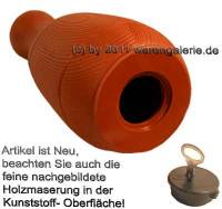 Spardose Kegel braun Kegelspardose mit Spardosenschloss und Spardosenschl�ssel Ma�e ca.: H= 33 cm - Bild vergr��ern 