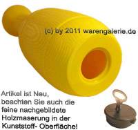 Spardose Kegel gelb Kegelspardose mit Spardosenschloss und Spardosenschlssel Mae ca.: H= 33 cm - Bild vergrern 