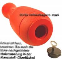Spardose Kegel rot Kegelspardose mit Spardosenschloss und Spardosenschl�ssel Ma�e ca.: H= 33 cm - Bild vergr��ern 