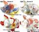 Sparschwein Langohr Blumen Design whlen Keramik mit Spardosenstopfen Stpsel Mae ca.: L= 21 cm