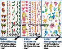 Porzellansticker 3-D-Sticker mit Dekor Motiv 1 Safuri Dekorvariante selbst auswhlen - Bild vergrern 