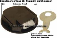Spardosenschloss 20: 44mm 1 Stck Mae: = 44 mm - Bild vergrern 